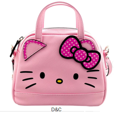 Hello Kitty Girls Mini Satchel Crossbody Bag, Pink