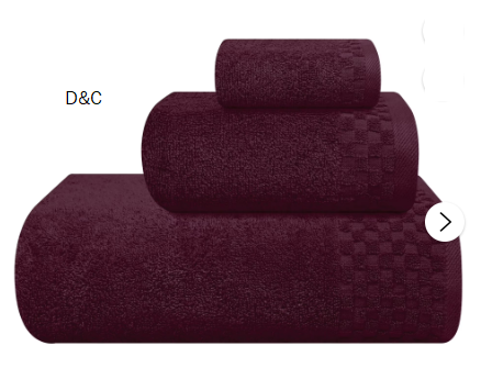 GLAMBURG Ultra Soft 3 Pack Cotton Towel Set, Contains a Bath Towel 28×55 inch, a Hand Towel 16×24 inch & a Wash Coth 12×12 inch