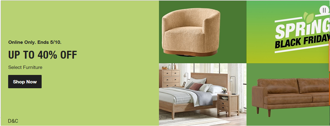 Spring Black Friday Deals on Furniture