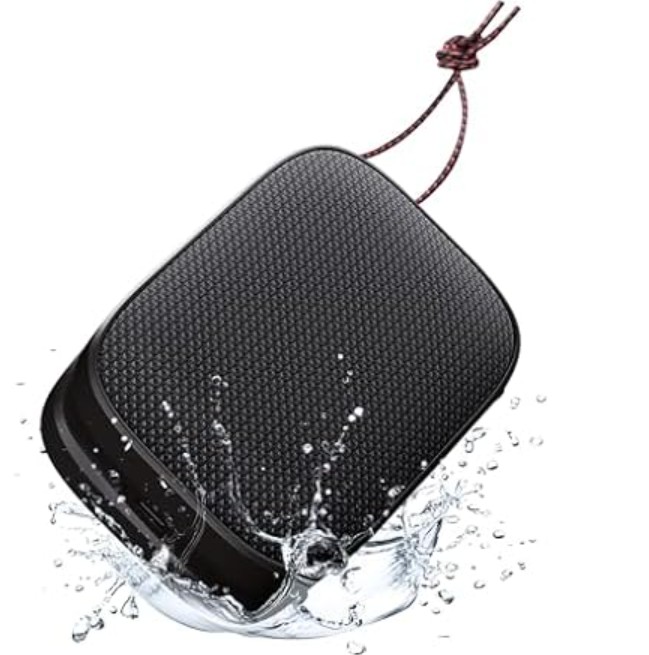 Philips S1509 Portable Bluetooth Speaker,Wireless Speakers with Extra Bass,Quality Sound,12 H Battery,TWS Pairing,Support Stereo Sound,Bluetooth 5.3,IPX7 Waterproof,for Indoor & Outdoor,Small,Black