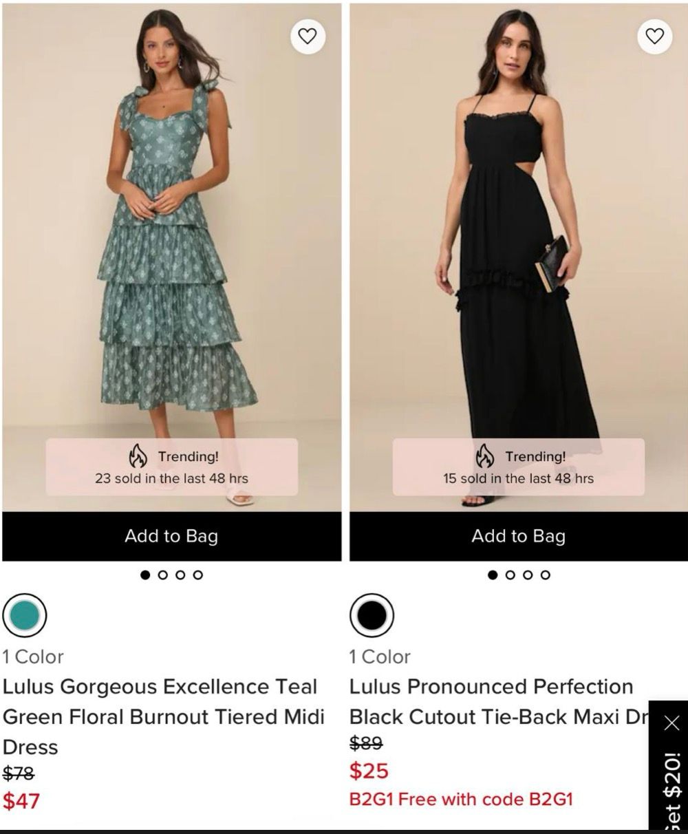 Lulus Dress Sale + Buy 2, Get 1 with code B2G1