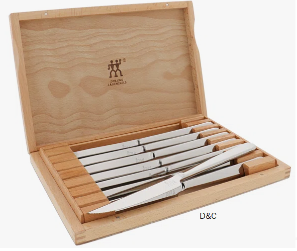 ZWILLING Steak Knife Set of 8, German Knife Set, Stainless Steel