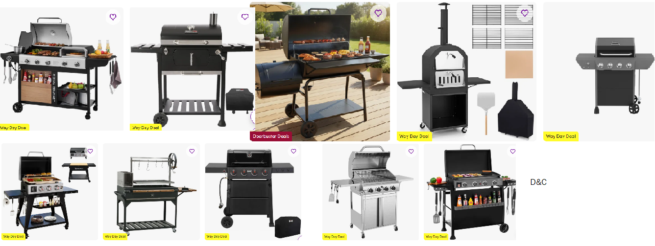 Way Day: grills & more up to 40% off