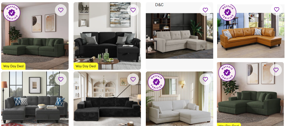 Sectionals Under $699