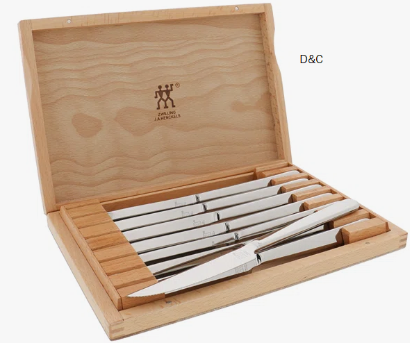 ZWILLING Steak Knife Set of 8, German Knife Set, Stainless Steel