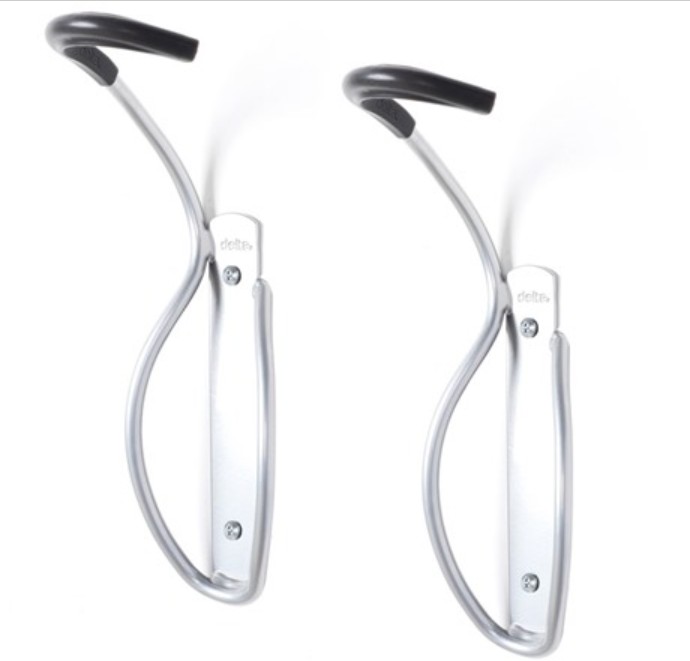 Delta RS4007C-2 Single Bike Hook Silver – 2-Pack