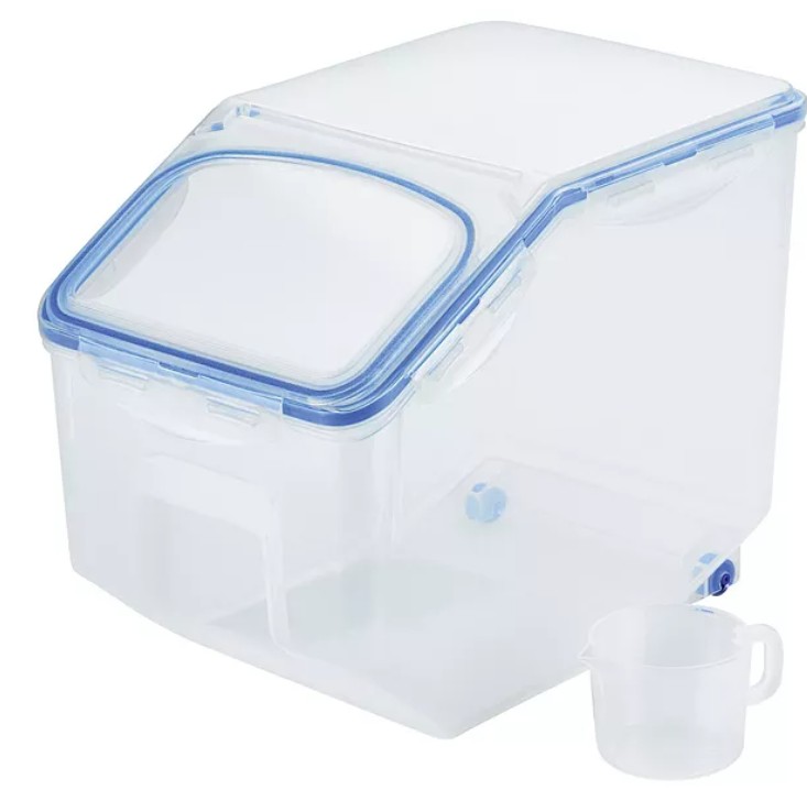 Easy Essentials 50.7-Cup Food Storage Container with Flip Lid and Serving Cup
