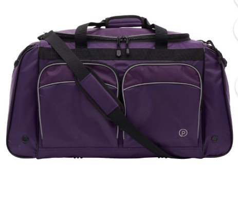 Protege 28″ Large Polyester Sport Travel Duffel Bag, Purple