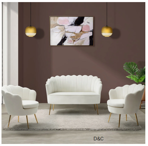 Hendrix 3 – Piece Velvet Living Room Set