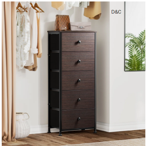 Ojaswi 5-Drawer Dresser, Chest of drawers, Bedroom dresser