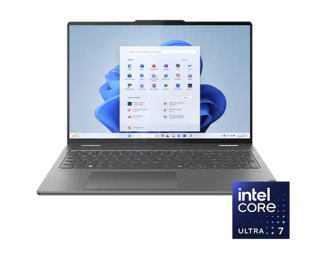 Lenovo – Yoga 7i 2-in-1 16″ 2K Touchscreen Laptop – Intel Core Ultra 7 155U 2023 – 16GB Memory – 1TB SSD – Storm Grey