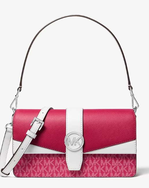Greenwich Medium Signature Logo Convertible Shoulder Bag