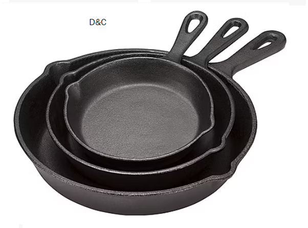 Cooks 3-pc. Cast Iron Fry Pan Set