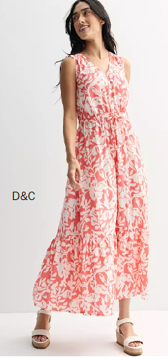 Women’s Sonoma Goods For Life® Femme Button Bodice Maxi Dress