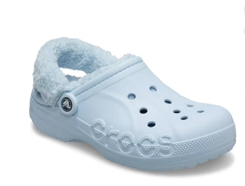 Crocs Unisex Baya Lined Fuzz Strap Clogs