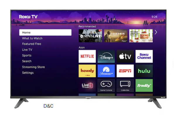 Pioneer – 50″ Class LED 4K UHD Smart Roku TV