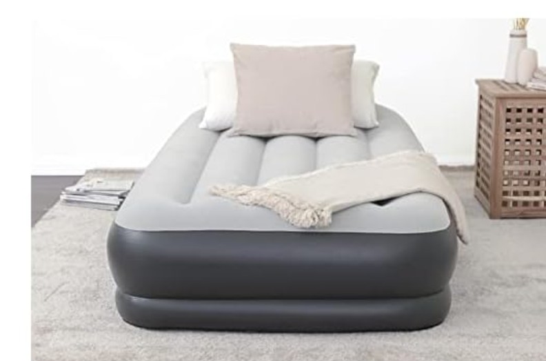 SLEEPLUX Durable Inflatable Air Mattress with Built-in Pump, Pillow and USB Charger, Twin