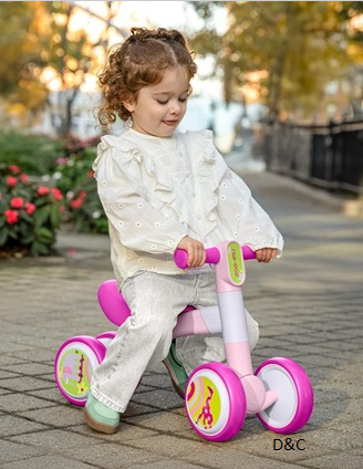 Jetson Bounce Balance Bike, Four Wheels, Ride on, Indoor and Outdoor, Lightweight, Ages 12-24 Months