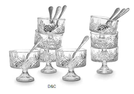 Dublin Crystal Tasters Trifle 16-Piece Set