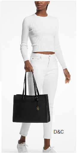 Michael Kors Jet Set Travel Large Saffiano Leather Pocket Tote Bag