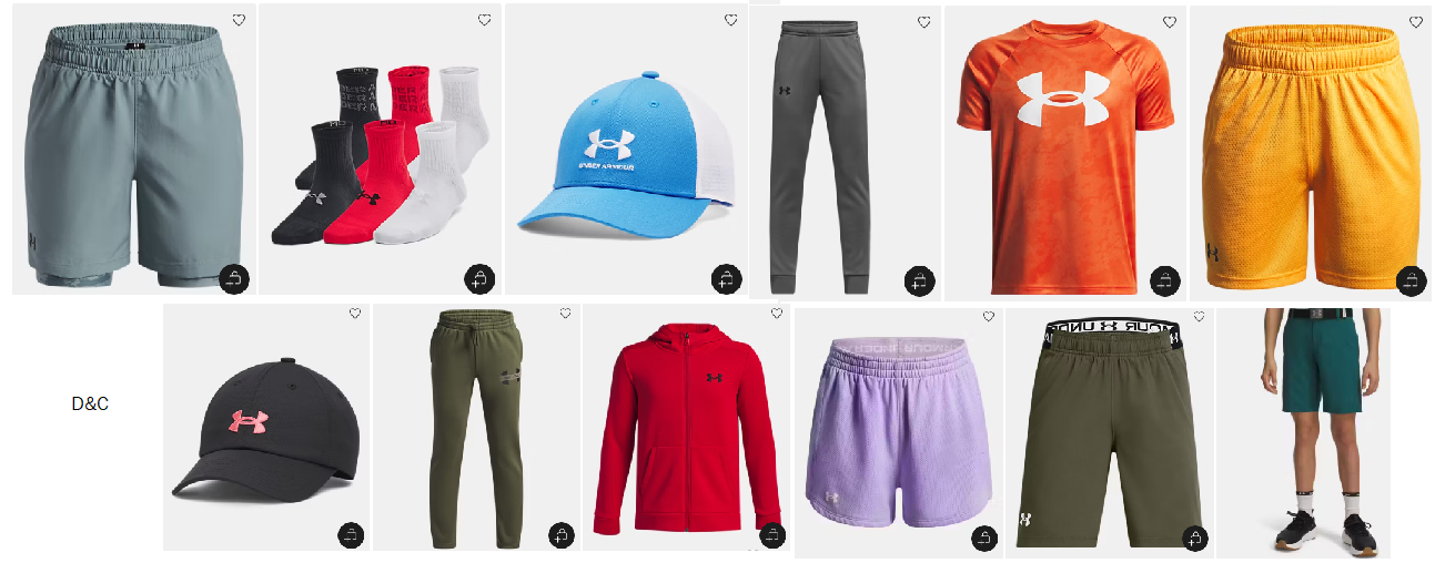 Under Amrour UA Outlet Dealsextra 60% off with coupon SCORE