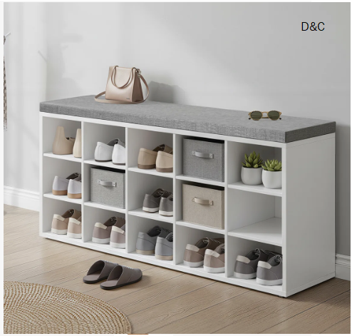 Jurina 15 Pair Shoe Storage Bench