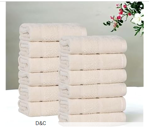Superior 12PC Hotel Quality Super Soft Small Towels