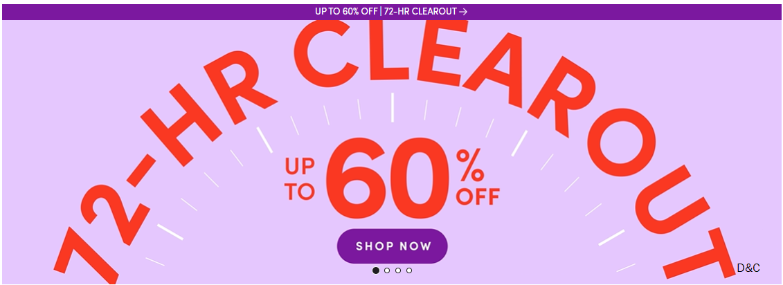 72 hr clear out sale
