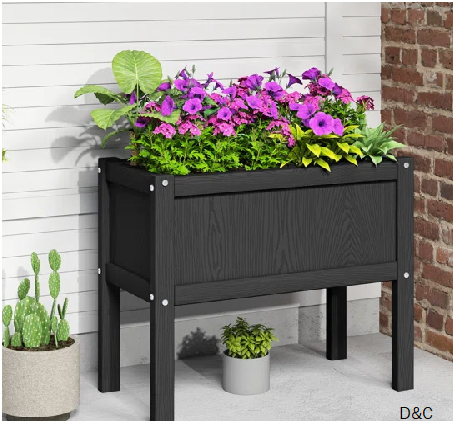 Nakirah Elevated Raised Planter Box HDPE Waterproof