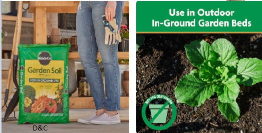 Miracle-Gro In-Ground Use 0.75 Cubic feet All-purpose Garden soil