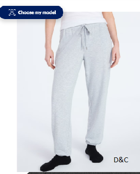 Joyspun Women’s French Terry Knit Jogger Lounge Sleep Pants, 29” Inseam, Sizes XS-3X