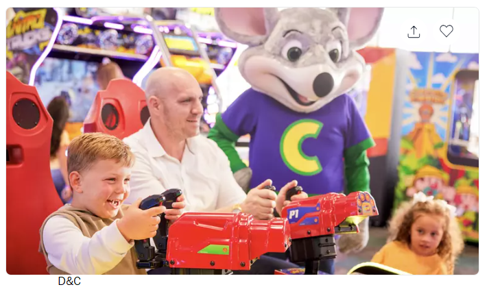 Chuck E Cheese Enjoy Family Play Packages, Iconic Pizza, & Games