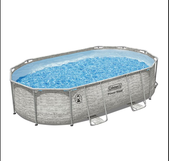 Coleman Power Steel 16′ x 10′ x 42″ Oval Above Ground Pool Set