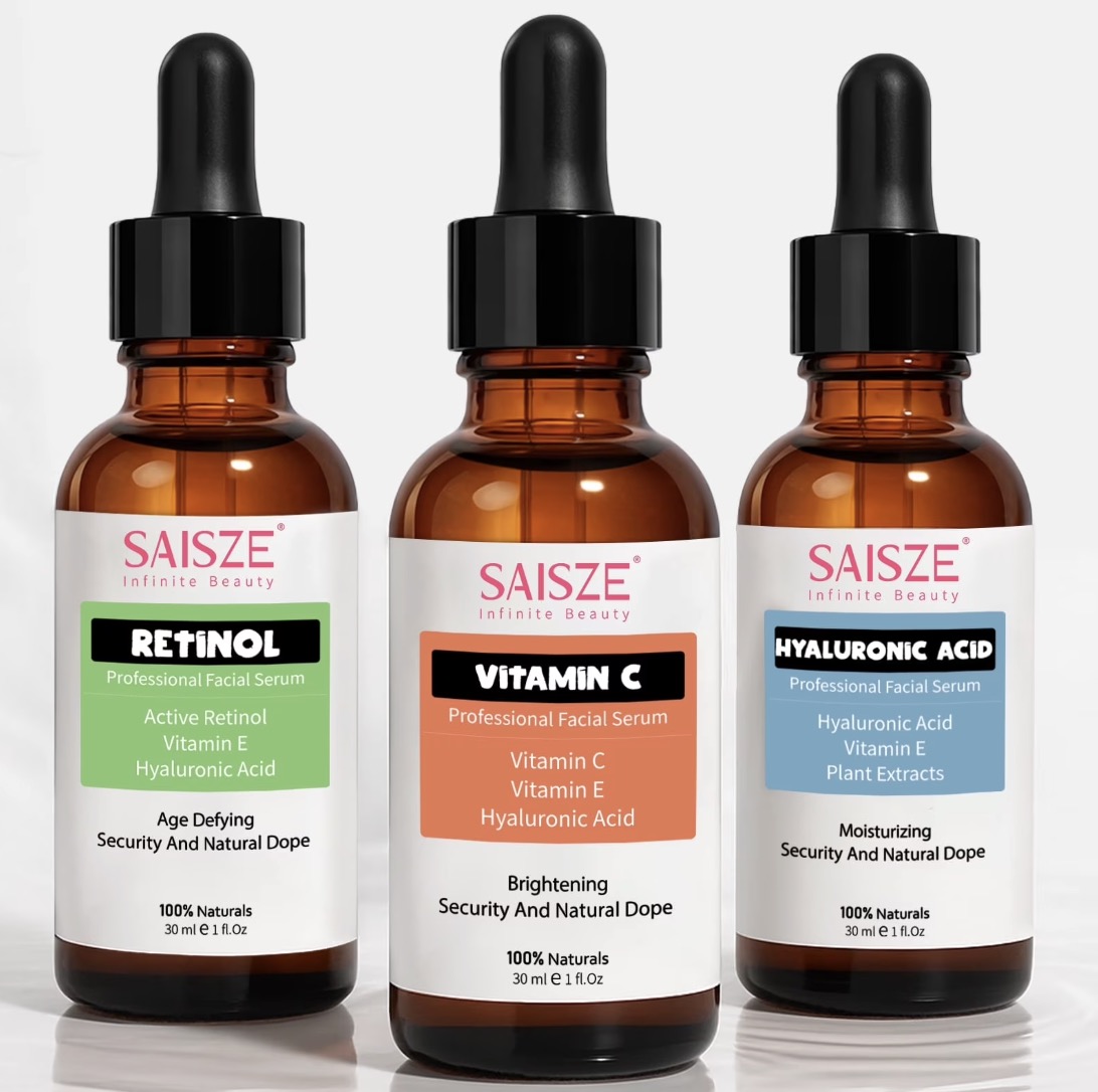 Vitamin C Serum Kit – Anti-Aging Retinol & Vitamin C & Hyaluronic Acid Face Serum Set for Firming & Hydrating, Day & Night Skin Care, Mother’s Day Gift Sets for Her