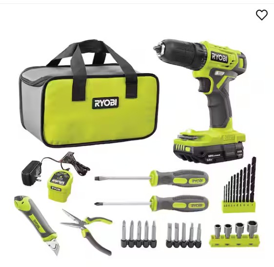 ONE+ 18V Cordless 3/8 in. Drill/Driver Kit with (1) 2.0 Ah Battery and Charger