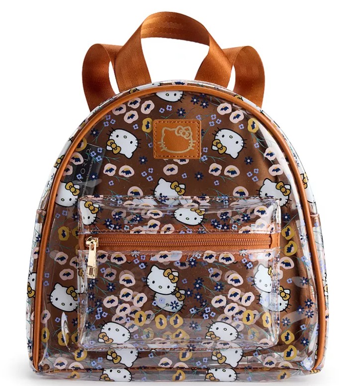 Hello Kitty Floral Print Clear Mini Backpack