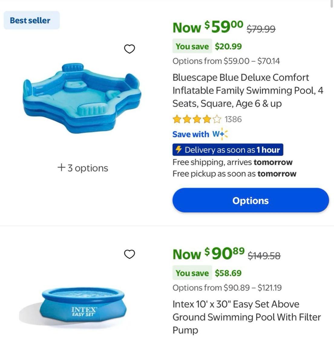 Pools on Clearance