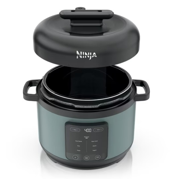 Ninja HyperHeat 8-in-1 Electric Pressure Cooker, 6.5 Qt Multi-Cooker with SimpliServe Pot, 1200W, Sage Leaf
