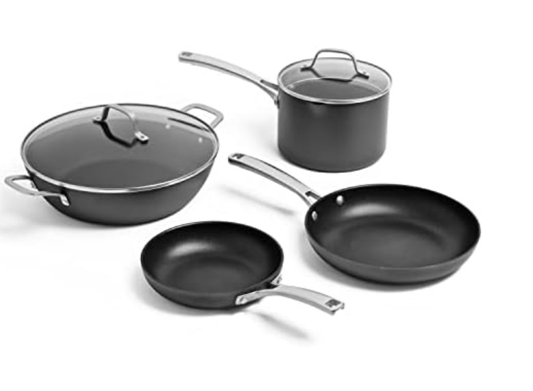 Calphalon Classic Hard-Anodized Nonstick Cookware Kitchen Essentials Set