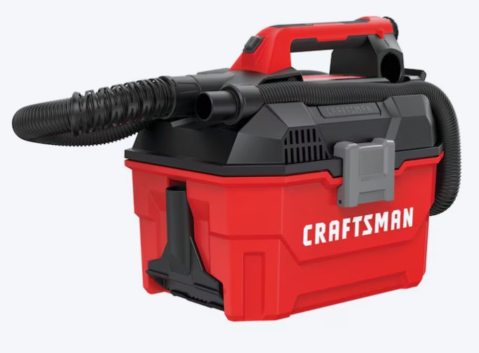 CRAFTSMAN V20 35 Cfm 20-volt max 2.0-Gallon Cordless Wet/Dry Shop Vacuum with Accessories Included (Battery Not Included)