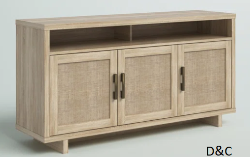Portman Unfinished TV Stand for TVs up to 60″