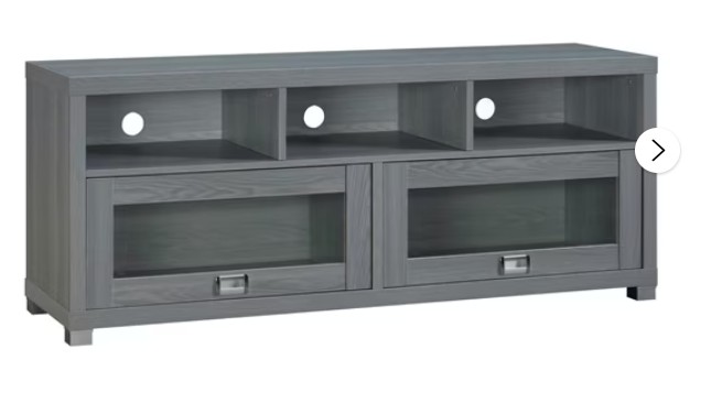 Techni Office Solutions 57.25″ Gray Decorative Rectangular TV Stand