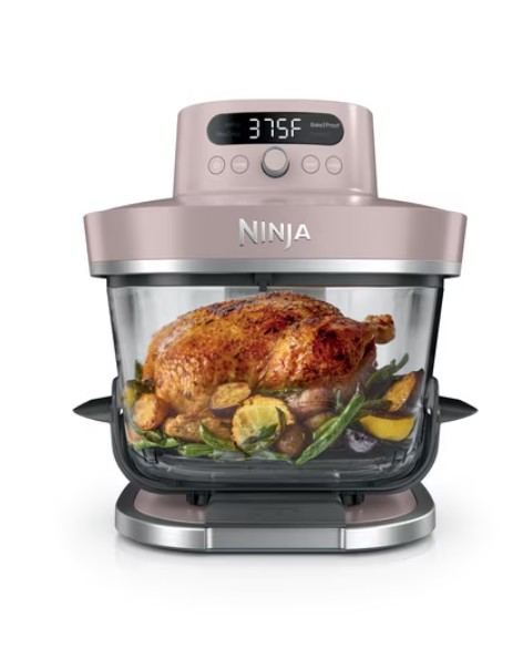 Ninja Crispi Pro 4-in-1 Glass Air Fryer, 4-Qt Glass Container with Lid, 4 Functions, Air Fry, Bake/Proof, Recrisp, and Dehydrate, Dishwasher Safe, AS100PK1 Pink