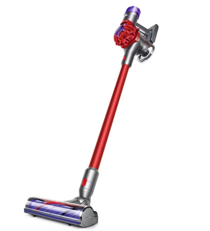 Dyson V8 Origin Cordless Stick Vacuum 10″ Cleaning Red: Multi-Surface, Cyclonic Action, Bagless, 40 Min Run Time, Lithium Ion Battery