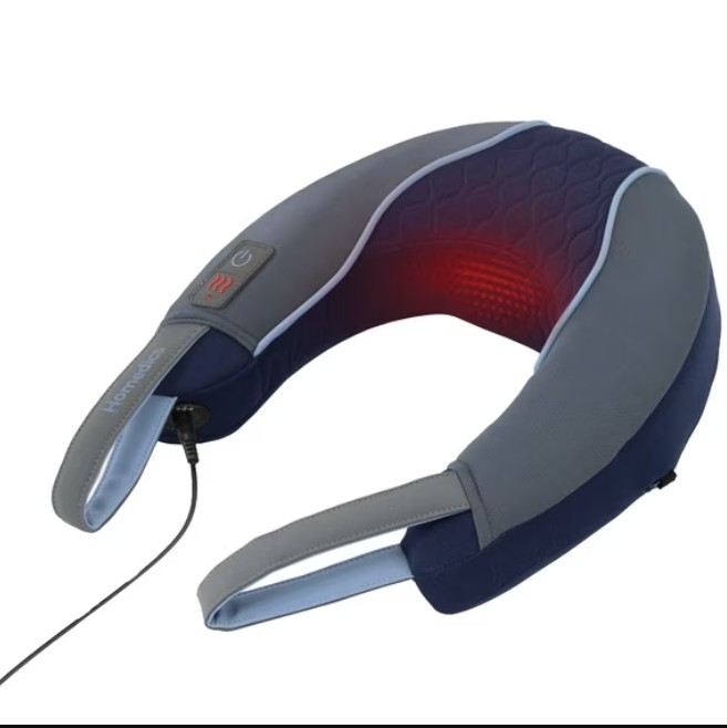 Homedics Neck Massager with Comfort Foam Vibration and Soothing Heat