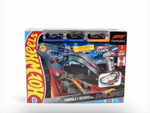 Hot Wheels Racing Formula 1 Sprint Race Circuit Track Set with 3 Die-Cast Toy Cars in 1:64 Scale
