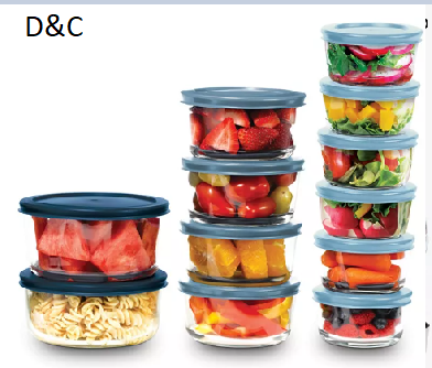 Art & Cook24 Piece Glass Food Storage Set
