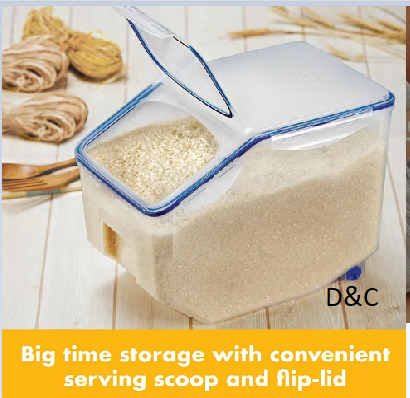 Easy Essentials 50.7-Cup Food Storage Container with Flip Lid and Serving Cup