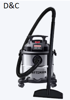CRAFTSMAN 5-Gallon 4 HP Corded Wet/Dry Shop Vacuum with Accessories Included