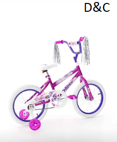 Huffy 16″ Sea Star Kids’ Bike, Fits Riders 42″ – 48″, Purple, Youth, Girls
